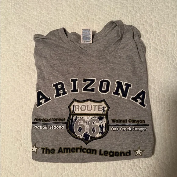 Gray Arizona Route 66 T-Shirt - Picture 1 of 2
